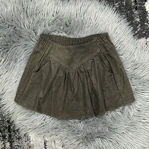 Siaomimi Girls Charcoal Corduroy Swing Skirt Size 2T NEW ($65)